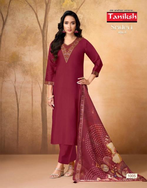Taniksh sridevi vol 1 straight kurti wholesale